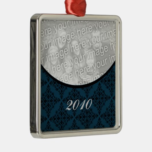 Ornament met gepolijst feestdag - Premium Square (Rechts)