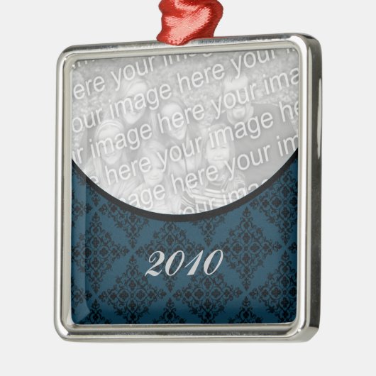 Ornament met gepolijst feestdag - Premium Square (Links)