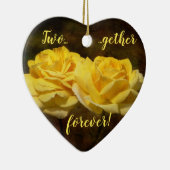 Ornament met getextureerde gele rozen (Rechts)