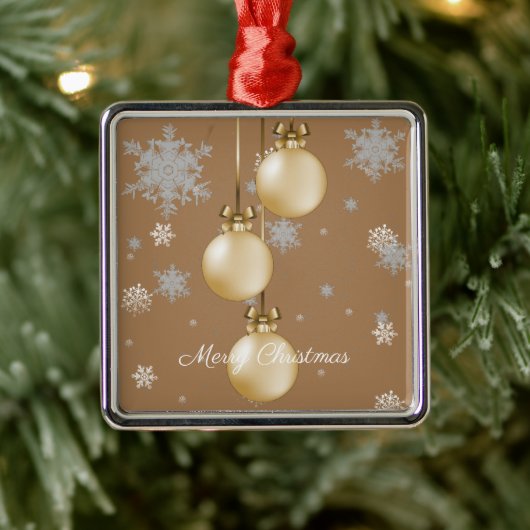 Ornament met gouden kerstsierfeestdagen (Boom)