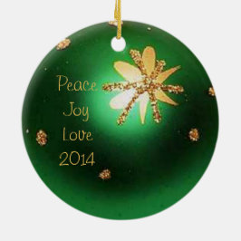 Ornament met Green Kerstbal Ball Star