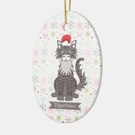 Ornament met grijze tablet kerstmis (Links)