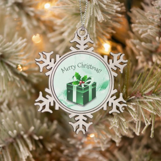 Ornament met groene kerstcadeaus (Boom)