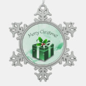 Ornament met groene kerstcadeaus (Voorkant)
