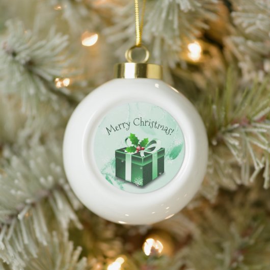 Ornament met groene kerstcadeaus (Boom)