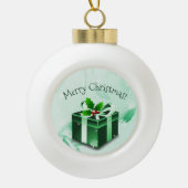 Ornament met groene kerstcadeaus (Voorkant)