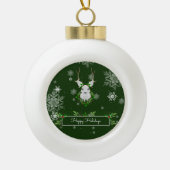 Ornament met groene rendieromhulling (Voorkant)