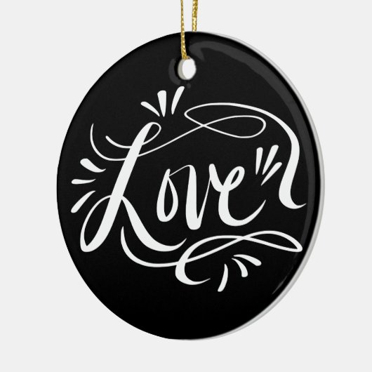 Ornament met hand breedtekicht voor kerstboomgebli (Links)