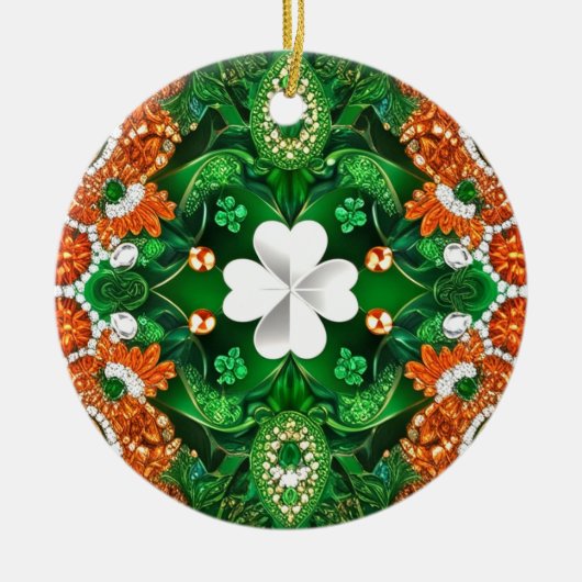 Ornament met Ierland Kleuren Design (Voorkant)