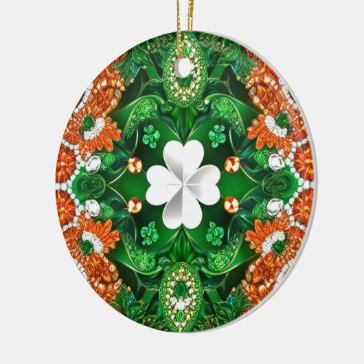 Ornament met Ierland Kleuren Design (Links)