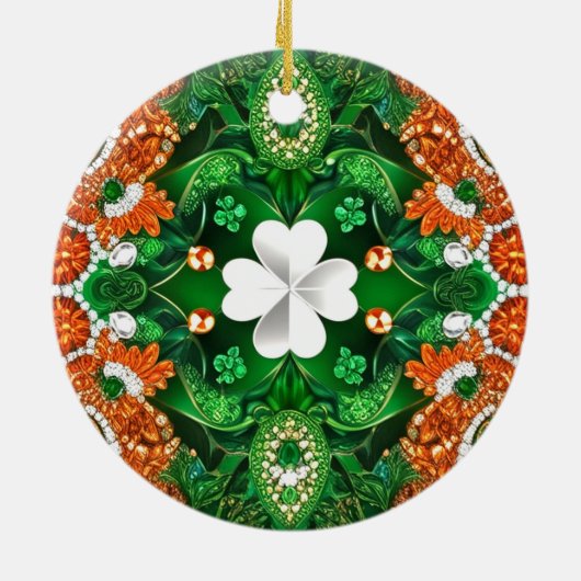 Ornament met Ierland Kleuren Design (Achterkant)