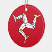 Ornament met Isle of Man flag, Verenigd Koninkrijk (Links)