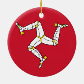 Ornament met Isle of Man flag, Verenigd Koninkrijk (Achterkant)