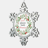 Ornament met jaarlijkse sneeuwvlokbekleding (Rechts)