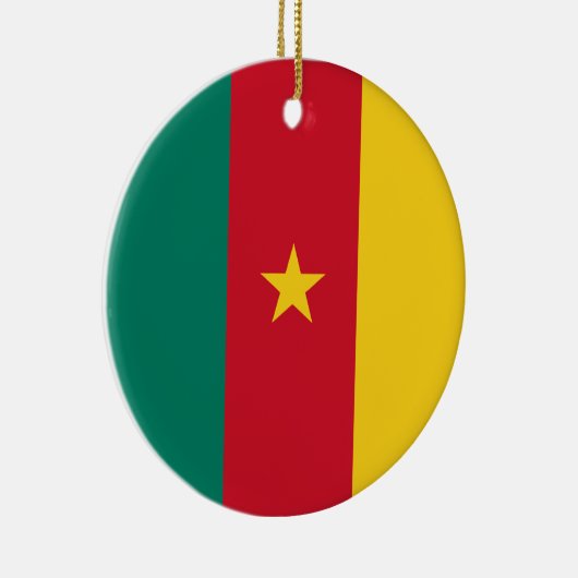 Ornament met Kameroense vlag (Rechts)