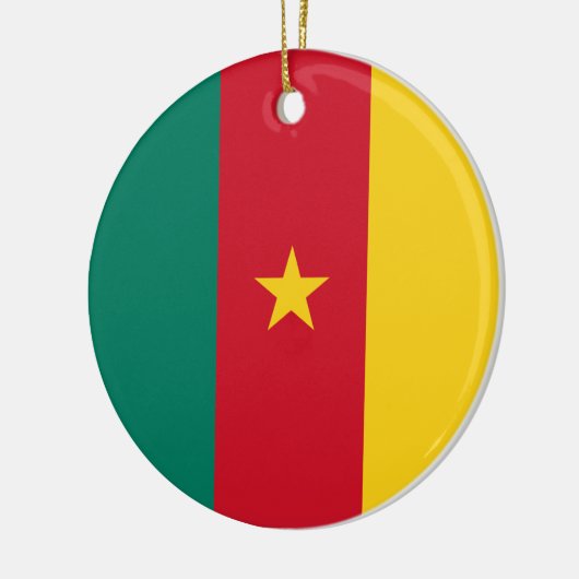 Ornament met Kameroense vlag (Links)