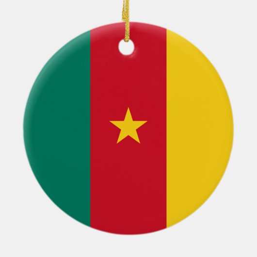 Ornament met Kameroense vlag (Achterkant)