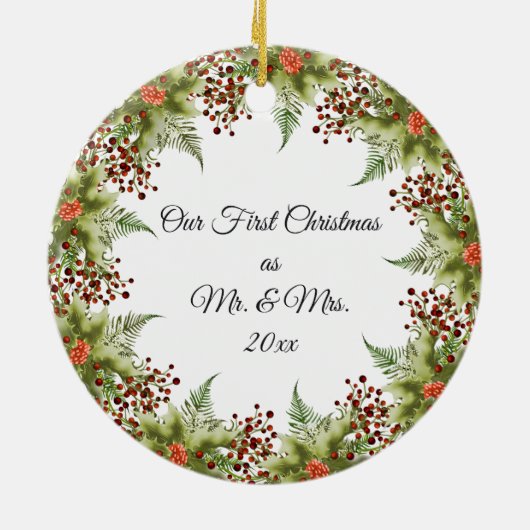 Ornament met keramische keramiek voor paren (Achterkant)