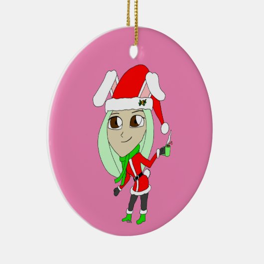 ornament met keramische keramische feestdagen (Rechts)