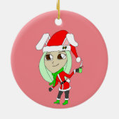 ornament met keramische keramische feestdagen (Achterkant)