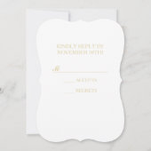 Ornament met kerst voor fijne kerst - RSVP Kaart (Achterkant)