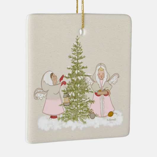 Ornament met kerstangels (Rechts)