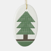 Ornament met kerstbomen (Rechts)