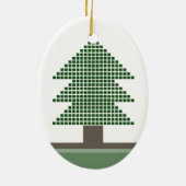 Ornament met kerstbomen (Achterkant)
