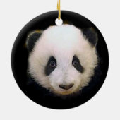 Ornament met kerstbomen Panda (Achterkant)