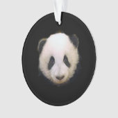 Ornament met kerstbomen Panda (voorkant)