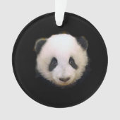 Ornament met kerstbomen Panda (voorkant)
