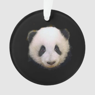 Ornament met kerstbomen Panda