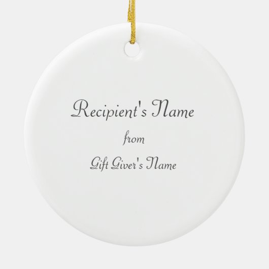 Ornament met kerstbomen - Snowman/Black (Achterkant)