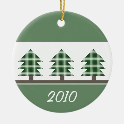 Ornament met kerstbomen voor mod (Voorkant)