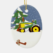 Ornament met kerstbomen voor trekkers (Achterkant)