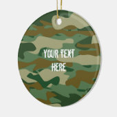 Ornament met kerstboomcamera's van het leger (Links)