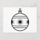 Ornament met kerstboomkleuren briefkaart (Voorkant)