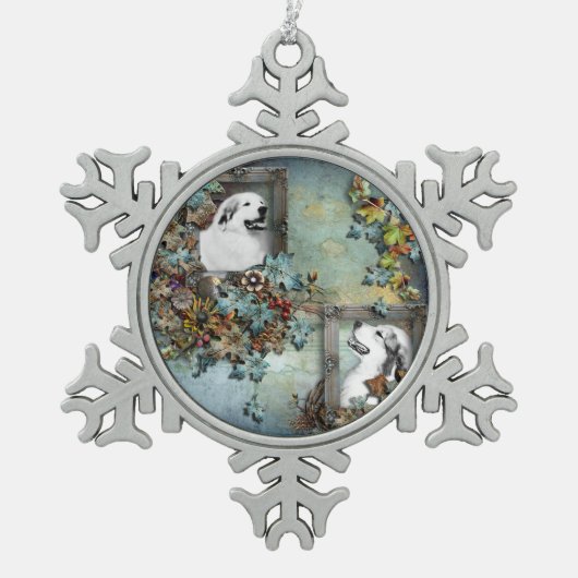 Ornament met kerstboomkoorts - blauw (Voorkant)