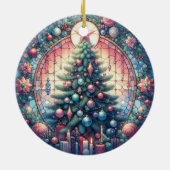 Ornament met kerstboomronde (Achterkant)