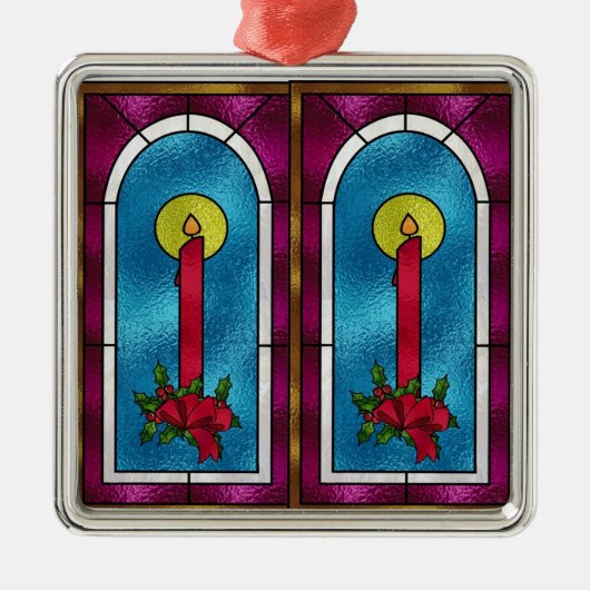 Ornament met kerstboomstructuur voor gordelglas (Voorkant)