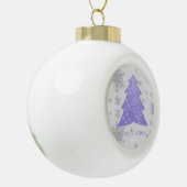 Ornament met kerstboomstructuur voor lavender (Links)