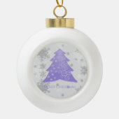 Ornament met kerstboomstructuur voor lavender (Voorkant)