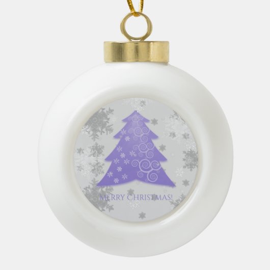 Ornament met kerstboomstructuur voor lavender (Voorkant)
