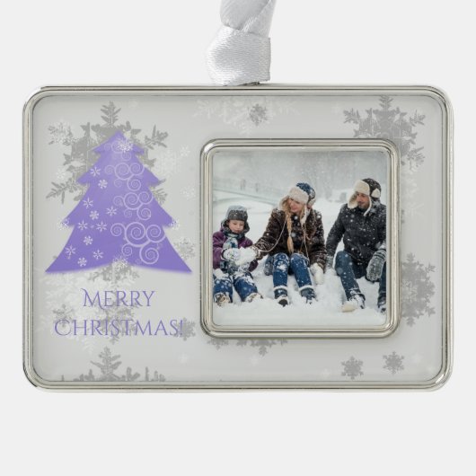 Ornament met kerstboomstructuur voor lavender (Voorkant)