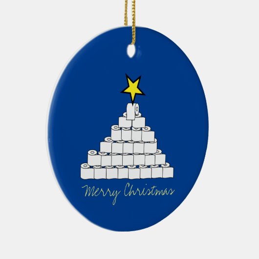 Ornament met kerstboomstructuur voor toiletpapier (Rechts)