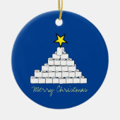 Ornament met kerstboomstructuur voor toiletpapier (Voorkant)