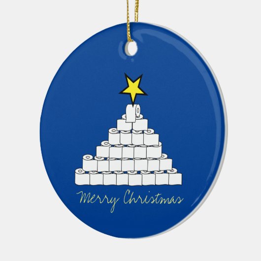 Ornament met kerstboomstructuur voor toiletpapier (Links)