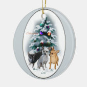 Ornament met kerstcadeaus voor Chihuahua (Links)