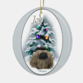 Ornament met kerstcadeaus voor pekingese kerstcade (Links)