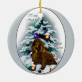 Ornament met kerstcadeaus voor vellen Spaniel (Achterkant)
